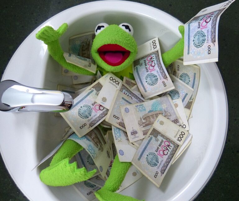 kermit, frog, money